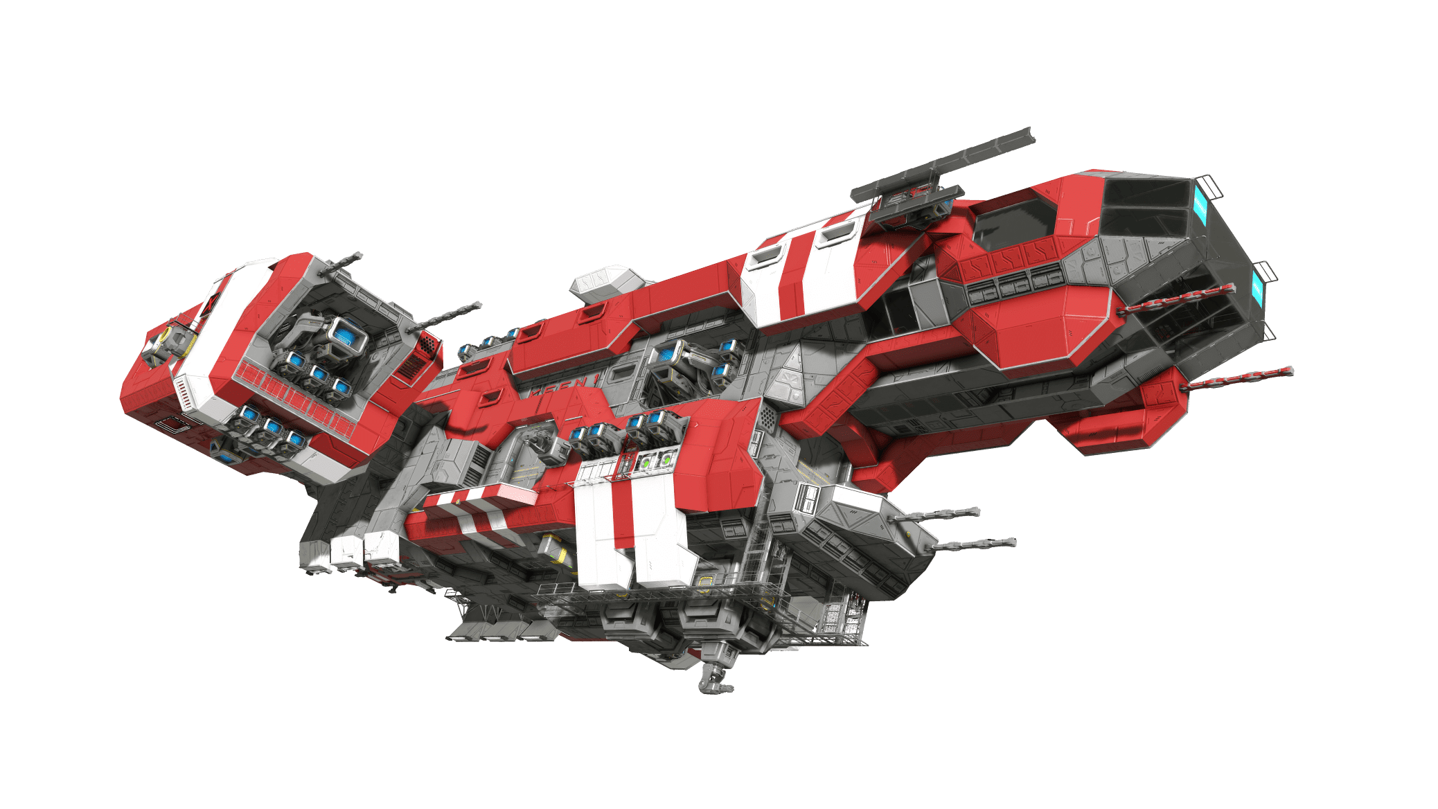 Space Engineers Red Ship